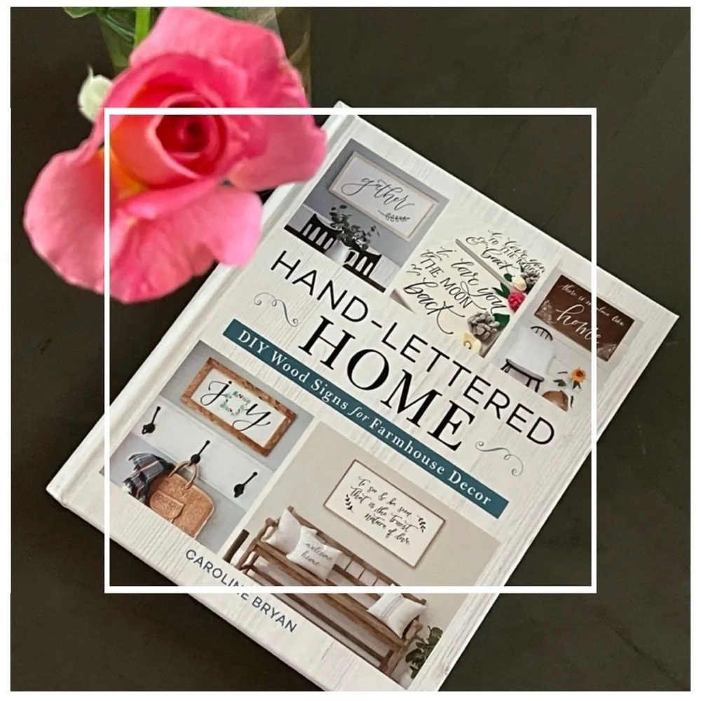 Hand-Lettered Home DIY Wood Signs for Farmhouse Decor hard cover book